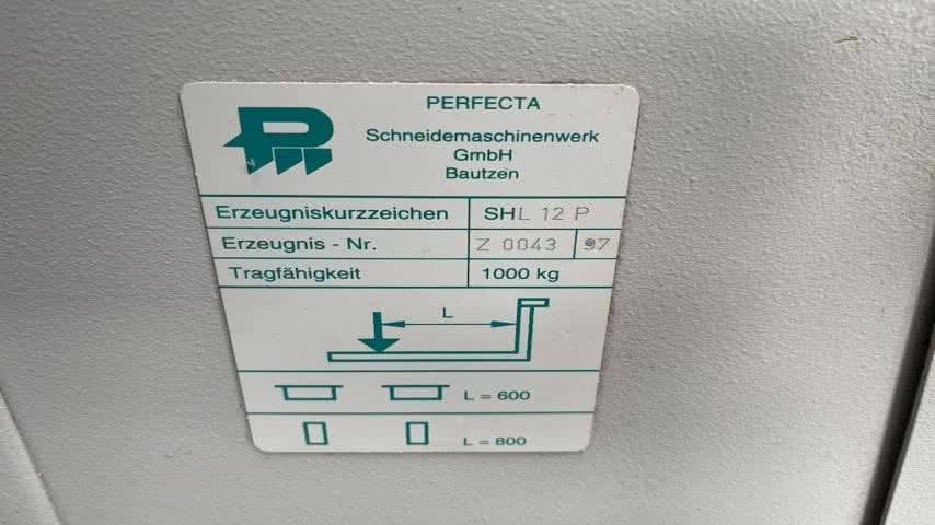 Perfecta, SHL 12 P pile lift